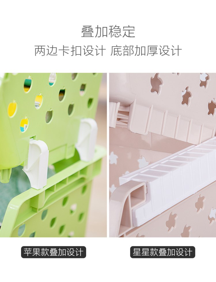 kệ chén trên bồn rửa Kệ bếp sàn nhựa nhiều lớp giỏ đựng đồ chơi cung cấp bộ phận nhỏ lưu trữ trái cây và rau lưu trữ giỏ - Trang chủ rổ vuông nhựa
