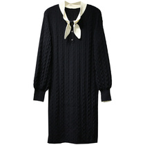 D-Womens Winter 2020 A5FAA4463 Bow Tie dress A5FAA446389