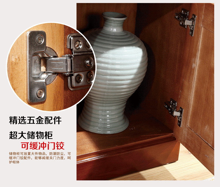 Tủ sách gỗ ba cánh chắc chắn năm cửa kết hợp tủ sách nhiều lớp hai cửa kính cửa gỗ sồi - Buồng tủ quần áo nhỏ