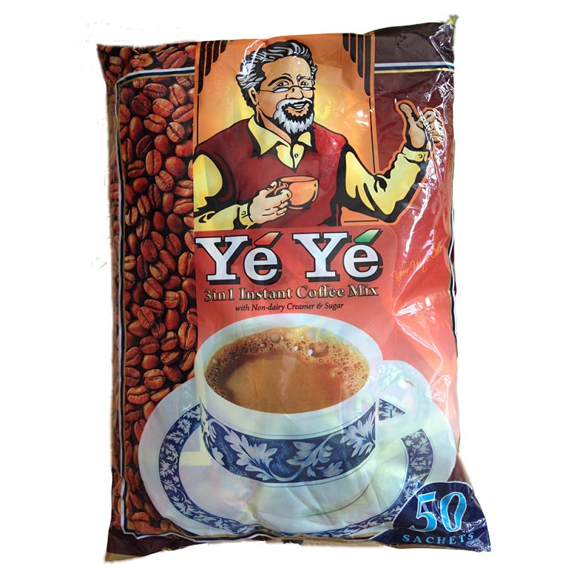 Original Imported Singapore Brand Grandpa Coffee Three-In-One 50 Bags Packaged Instant Coffee Imported from Mongolia