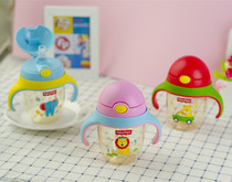 Fisher Learning Drinking Cup Children PPSU Suction Cup Baby Anti-Choking and Leakage Water Cup 6-18 Months Home Anti-Fall 8054