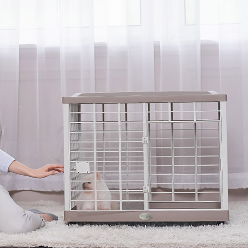 MEET Dog Cage Dog Cage Resin Small And Medium Dog Pet Cage Fence Indoor Teddy Chai Dog Fou with toilet