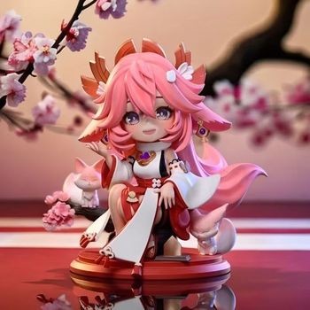 Hand yae shenzi walnut ganyu yuanshen model two-dimensional ornaments anime toy chassis cute color
