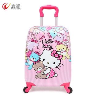 Jiayu children's trolley case girls' trolley case 18-inch men's and women's cute suitcase medium pink 18 inches