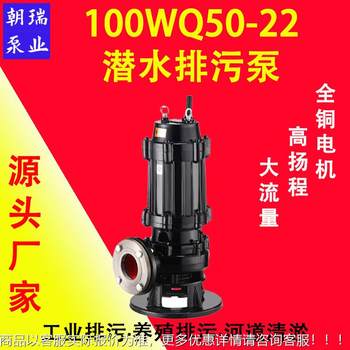 10050-22-7.5潜水泵污水泵雨水排涝抽水搅匀潜污泵排污泵