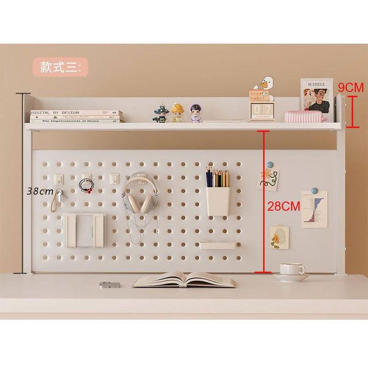 Student clip-on desk perforated board stationery storage rack computer desk storage shelf perforated board bookshelf