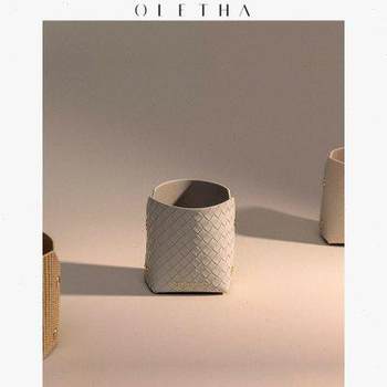 Oletha light luxury style simple home living room coffee table desktop remote control debris organization small storage box office pen holder