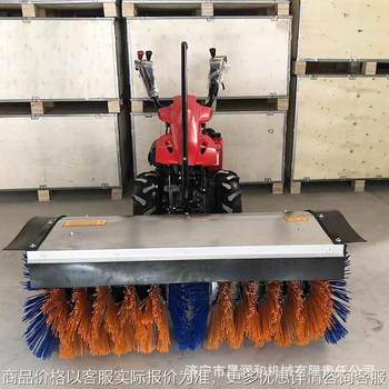 15-horsepower full gear hand-pushed self-propelled snow sweeper, gasoline and diesel multi-model road snow cleaning equipment