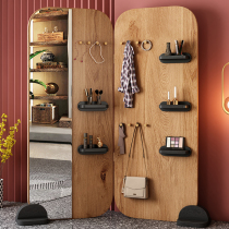 Nordic dressing mirror light luxury multifunctional household coat rack modern simple floor fitting mirror Net Red full body Mirror