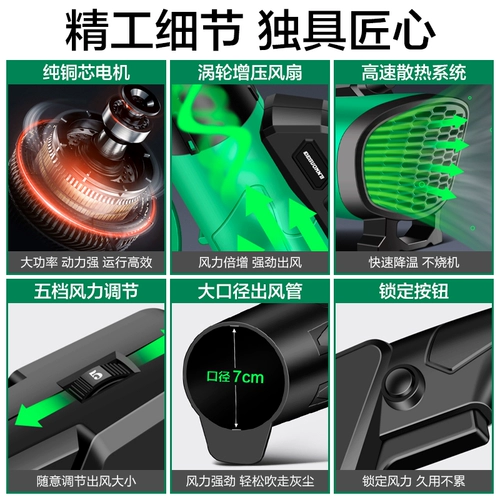 美耐特 Мощный вентилятор, промышленный штормовой пистолет, очиститель снега, мощный пылесос для сажи