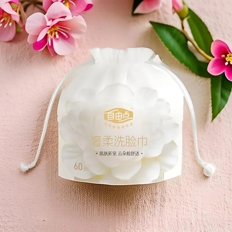 Free Point 60 Sections Luxury and Soft Household Ultra-Thick Cleaning Disposable Towel Roll Type Beauty Makeup Remover Towel Pearl