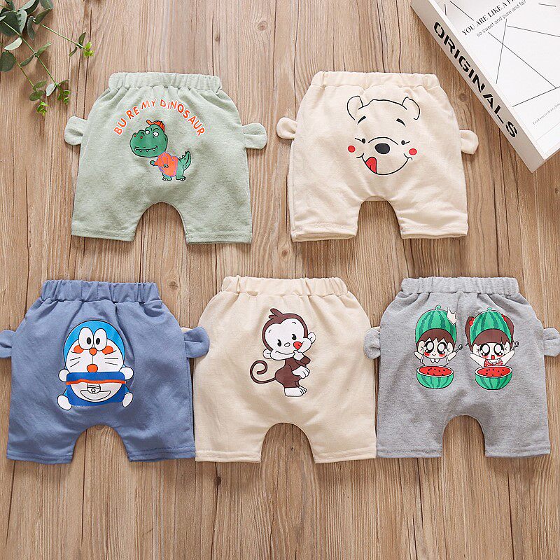 New pint Balabala baby big PP pants shorts summer dress boy woman baby casual children 1-2 years old thin pants