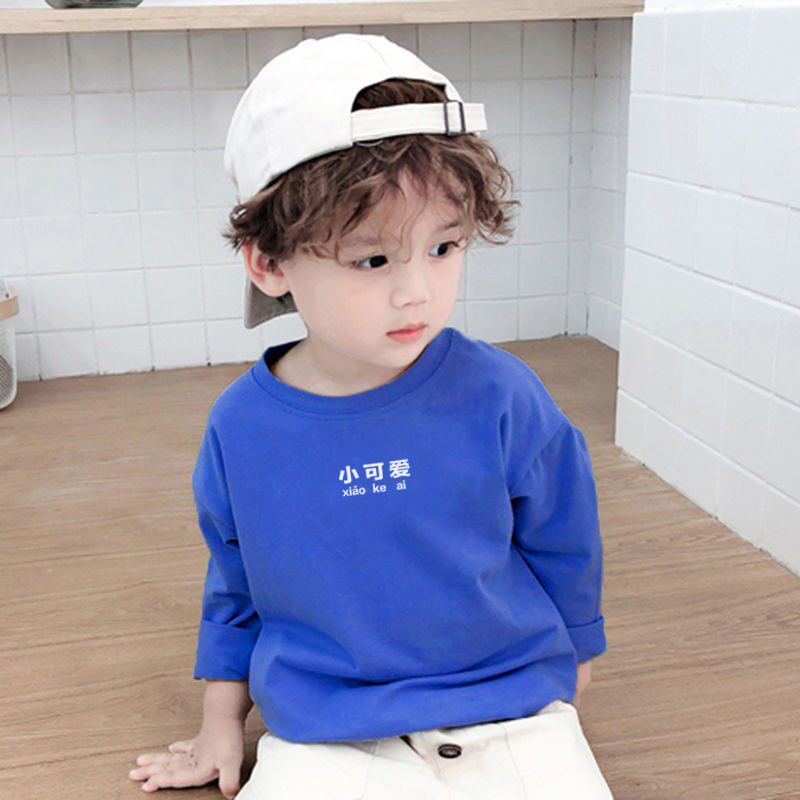New product Balabala new boy long-sleeved T-shirt spring and autumn clothes children's clothing baby middle and small children's tops bottoming shirt