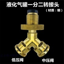  Angle valve Gas double stove y-type special hose Natural gas pipeline inlet valve ignition interface