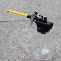 High pressure oil pot 250 ml transparent oil pot auto repair machine oil gun hose copper mouth durable drop resistant