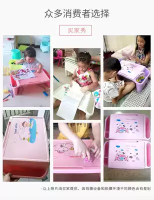 Lazy desk plastic children study table college dormitory bed table children small table plastic