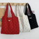 Japanese ins red flower polka dot vest shoulder bag large capacity student class casual versatile handbag for women