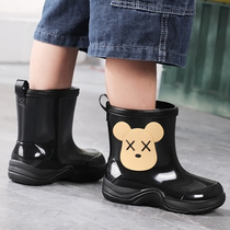 Children Rain Shoes 2022 Autumn Winter New Baby Shoes Waterproof Non-slip Boots Boy Girl Rain Boots Add Cotton Warm