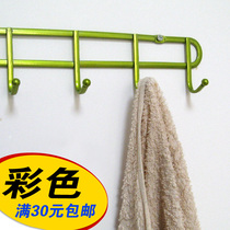 Color waterproof and moisture-proof clothes hook row hook wall hook school factory dormitory balcony towel mop hook screw