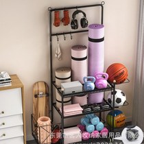 New sports equipment rack Home fitness yoga storage rack Baseball bat dumbbell foam roller storage rack