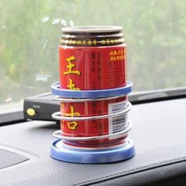 Car metal spring instrument panel water cup holder car beverage rack Rack car mobile phone holder