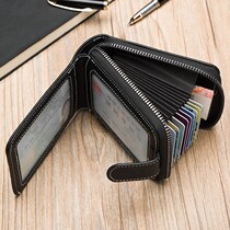 Leather card bag male drivers license leather case Multi-Function Card holder driving license integrated bag large capacity card cover