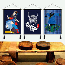 Buyi ethnic painting hanging cloth bed and breakfast Decoration cloth inn Living room Guest room Bedside passage background cloth tapestry