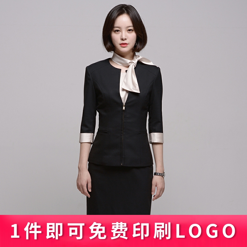 Duozhi Professional Dress Temperament Goddess Fan Xiaoxiangfeng Formal Dress Hotel Manager Overalls 2020 Spring and Autumn New Dress