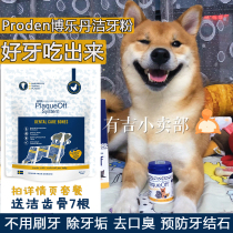Bole Dan Proden scum powder cat dog Chai Dog golden hair cleaning tooth brush toothpaste to calculus halitosis 40g