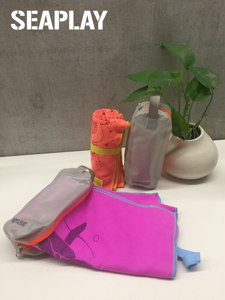 SEAPLAY Swimming Diving Surfing Whale Solid Color Quick-drying Quick-drying Bath Towel Microfiber Towel