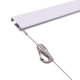 Picture hanging track stainless steel wire rope adjustment household picture hanging line hidden art exhibition gallery picture hanging hook mirror line