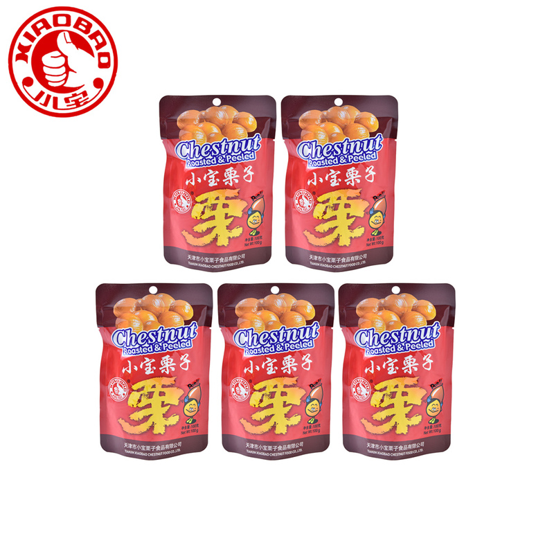 Free Shipping Tianjin Specialty Xiaobao Chestnuts Sweet Chestnut Kernels 100g*5 Bags Qianxi Chestnuts Ready-To-Eat Bagged Chestnuts Free Shipping Tianjin Specialty Xiaobao Chestnuts Sweet Chestnut Kernels 100g*5 Bags Qianxi Chestnuts Ready-To-Eat Bagged Chestnuts