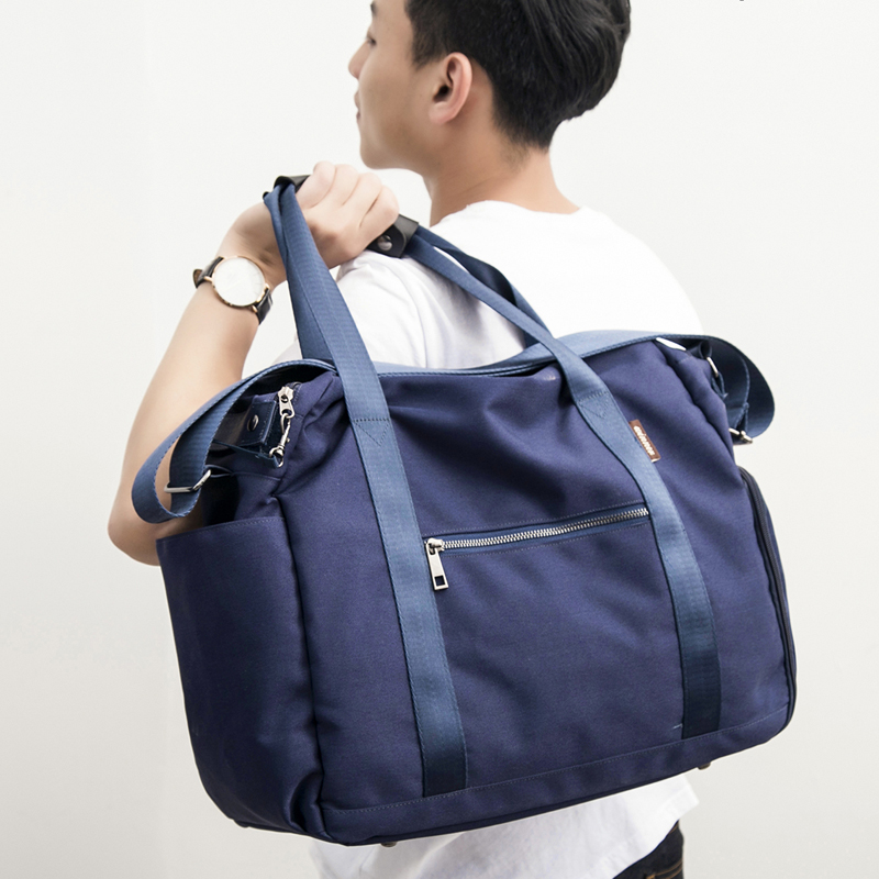 MIYO simple shoulder travel bag for women carrying Korean short-distance duffel bag for men large capacity light travel bag