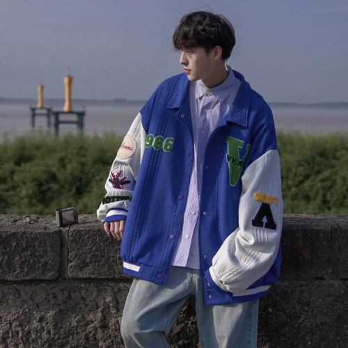 Tide, бейсбольная форма, мужская осенняя куртка для влюбленных, подходит для подростков, оверсайз