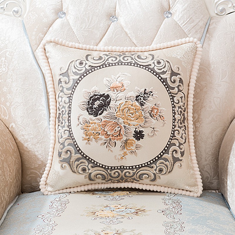 Sofa Bắc Âu đệm gối hình chữ nhật phòng khách hộ gia đình đầu gối lớn gối châu Âu trở lại cặp chăn gối văn phòng 2 trong 1