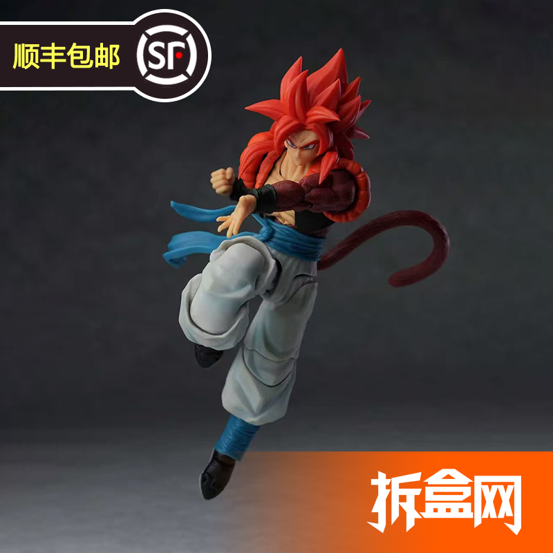 In-Stock Kamione Wakov Shf Dragon Ball Super Saiyan 4 Gogeta 1/12 Action Figure from the Unboxing Website