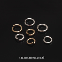 Xitan ~ S925 silver ring 18K gold ring handmade split ring connection Ring Jewelry pendant necklace bracelet accessories