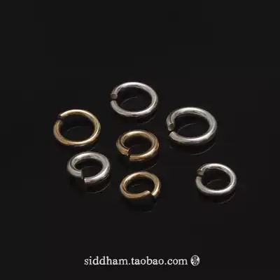 Xitan ~ S925 silver ring 18K gold ring handmade split ring connection Ring Jewelry pendant necklace hand accessories