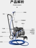 Hanxuan Бензиновая мощность с высоким содержанием высокого напряжения без воздушного распылителя спреем лакталора краска