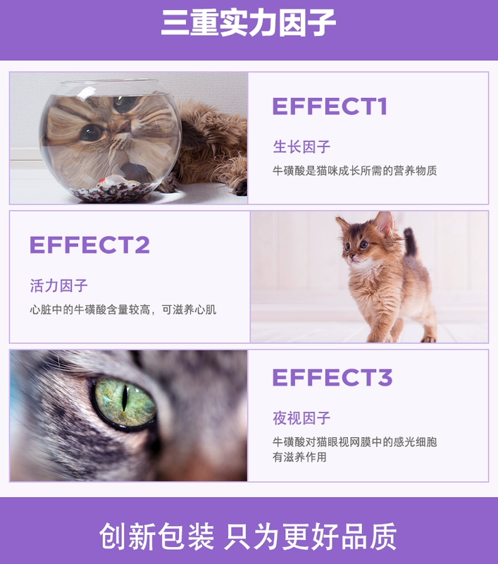 Weishi cat taurine 200 viên tăng cường sức đề kháng, cải thiện khả năng miễn dịch, mắt sáng, mang thai, cho con bú thành mèo con, phổ quát - Cat / Dog Health bổ sung