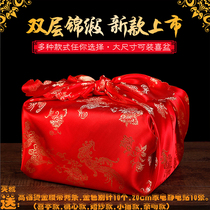 Wedding wedding red envelope bunchkin plus size baggage leather wedding baggage Bride woman dowry red Hi pot package