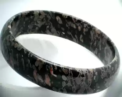 Spring flowers bloom Luoyang plum blossom jade bracelet natural jade bracelet Peach pollen agate red jade green jade bracelet 60