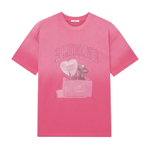 dzzit short-sleeved T-shirt 2024 summer new print design dopamine top for women