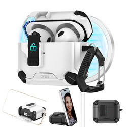 New AirPods4 보호 케이스 AirPods Pro2 Generation Protective Case iPhone 스탠드 탄성 덮개 헤드폰 케이스