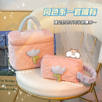 Makeup Bag 2021 New Advanced Sensation Ins Wind Lady Portable High Face Value Cute Travel Toiletries Bag Containing Bag