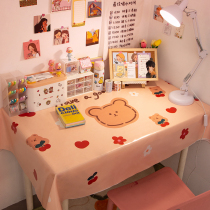 Girl heart tablecloth desk ins College student dormitory artifact cartoon cute table mat Japanese waterproof and oil-proof disposable