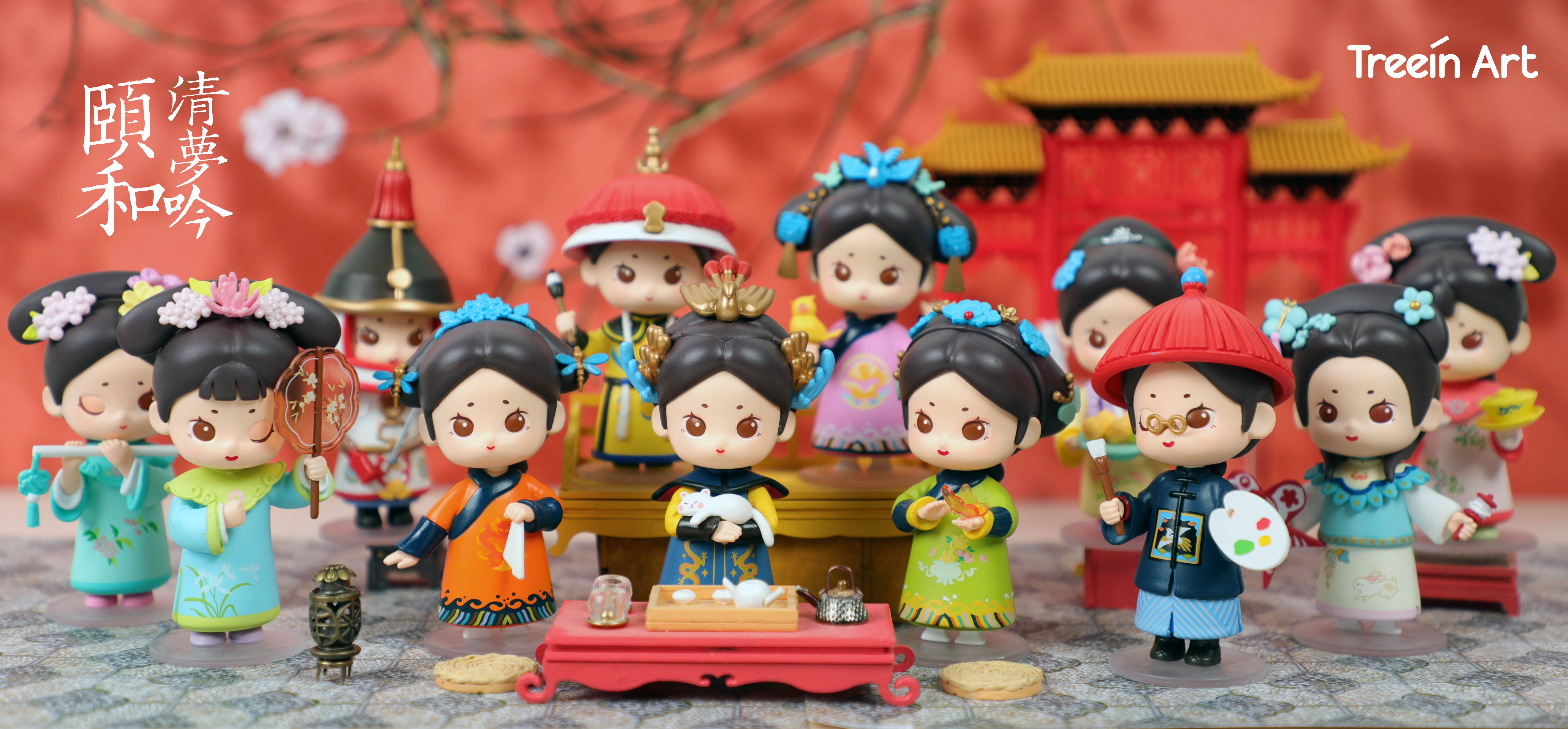 The Summer Palace Family Blind Box Big Gift Bag Demolition Blind Box Teenage Girl Hearts Doll Model Pendulum set a full set of paparazzi