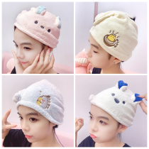 Girl and unicorn dry hair hat woman super strong water absorption quick drying cute shampoo shower cap student dry hair artifact children