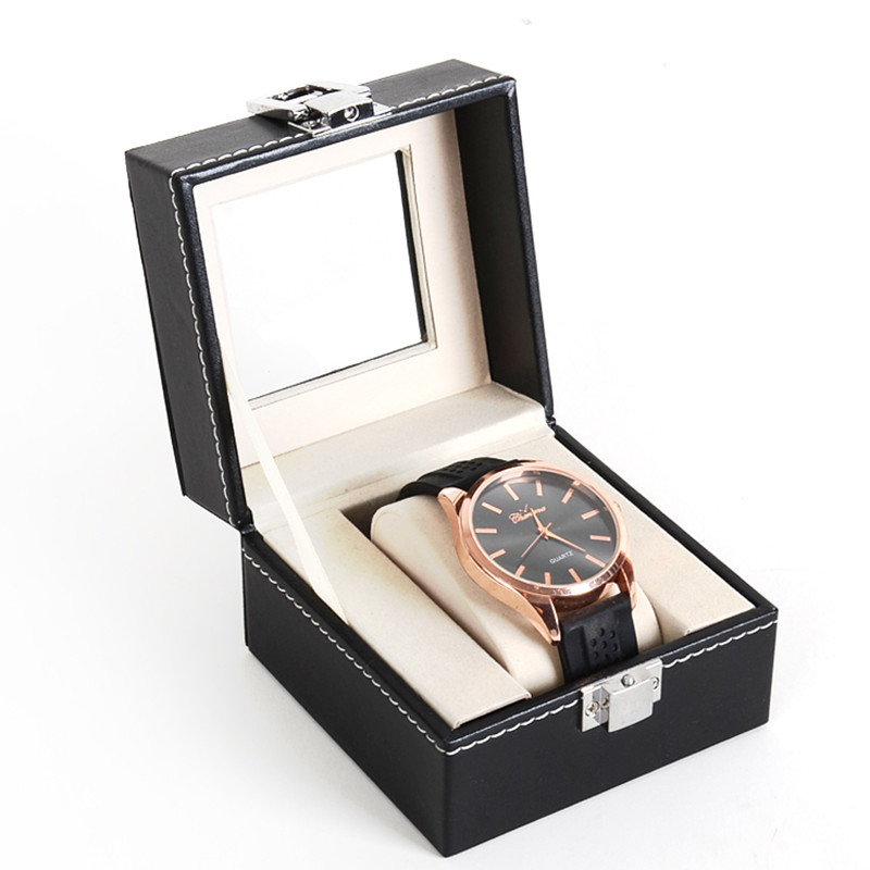 Single Leather Watch Storage Box, Watch Packaging Box, Household Watch Jewelry Box, Watch Gift Box, Single Watch Box