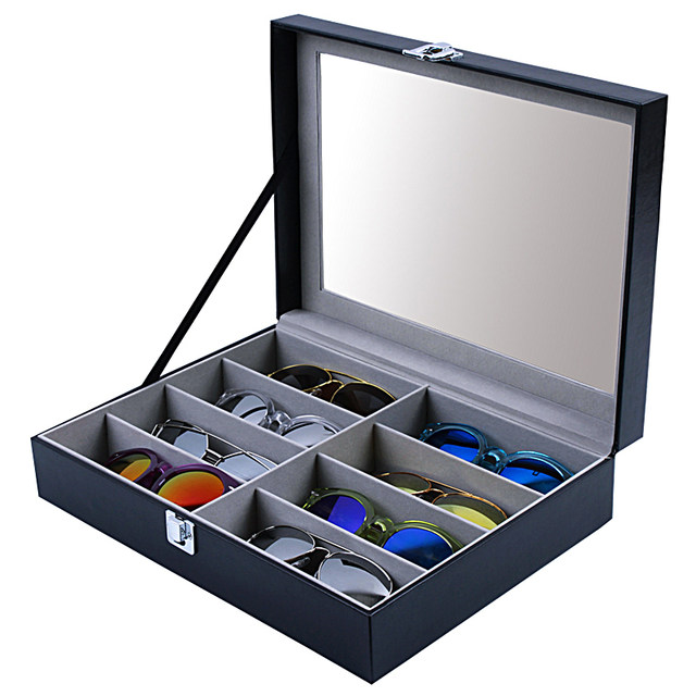 Mengran watch glasses storage box multi-grid sunglasses counter display finishing box household drawer jewelry box large capacity